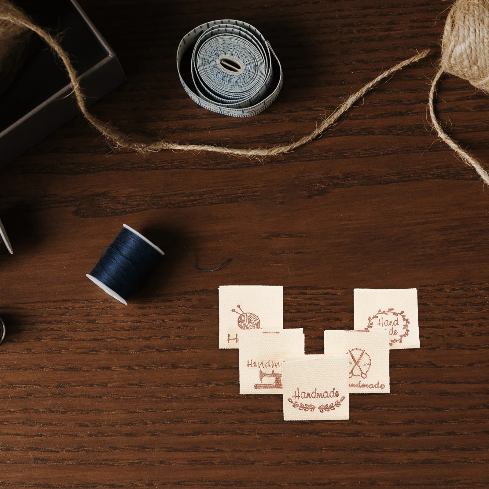 

100pcs Cotton Labels for H made Sewing Tags Fashion Creative Patterns DIY Decor Craft Clothing Accessories Bag Parts