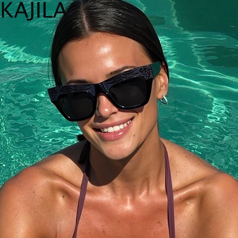 

Sexy Cat Eye Square Punk Sunglasses Women 2025 Luxury Brand Classic Oversized Cateye Sun Glasses For Ladies Vintage Shades UV400