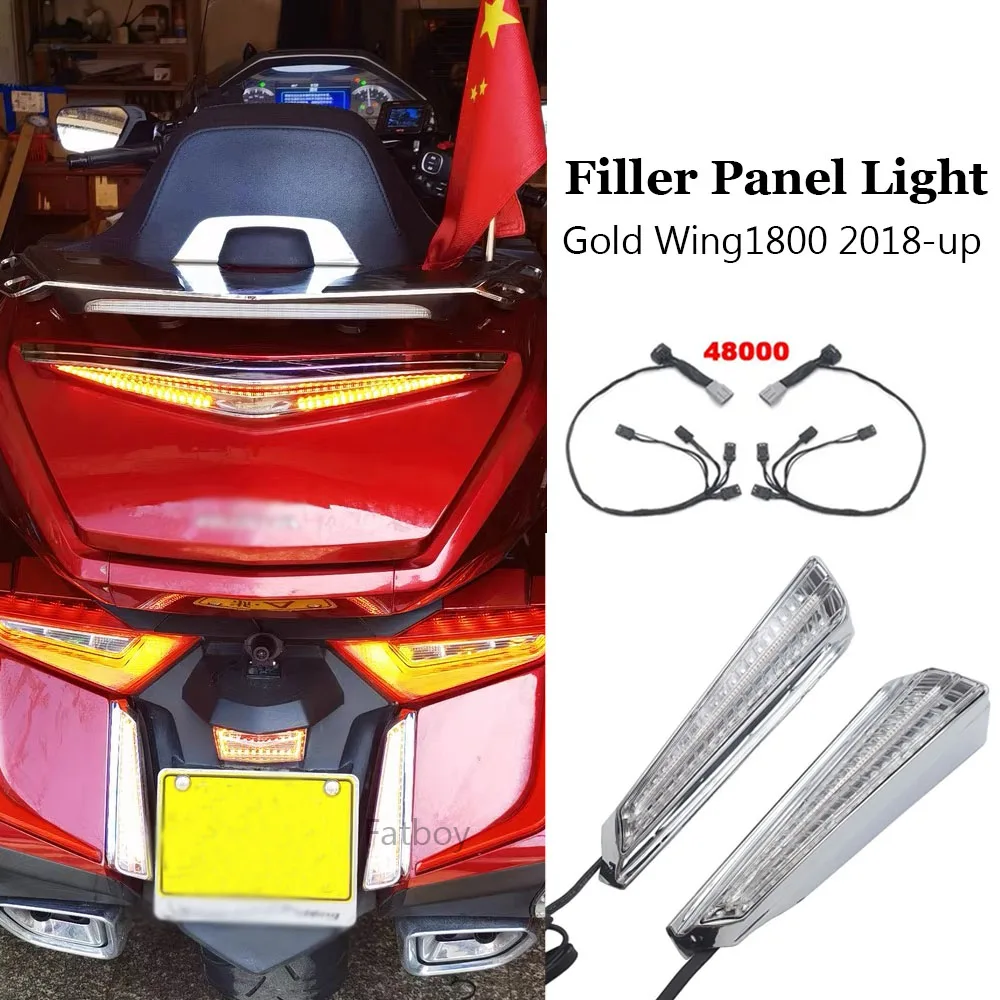 Motorcycle Accessories LED Filler Panel Lights Decorative Lamp Turn Signal For HONDA Goldwing1800 GL 1800 GL1800 F6B 2018-2023