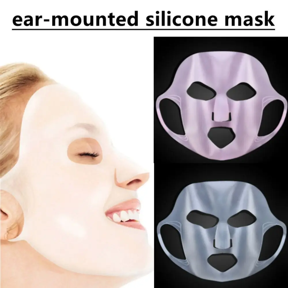 3D Silicone Face Masks Holder Moisturizing Reusable Masks Cover Prevent Evaporation Beauty Skin Care Facial Masks Skin Care Tool