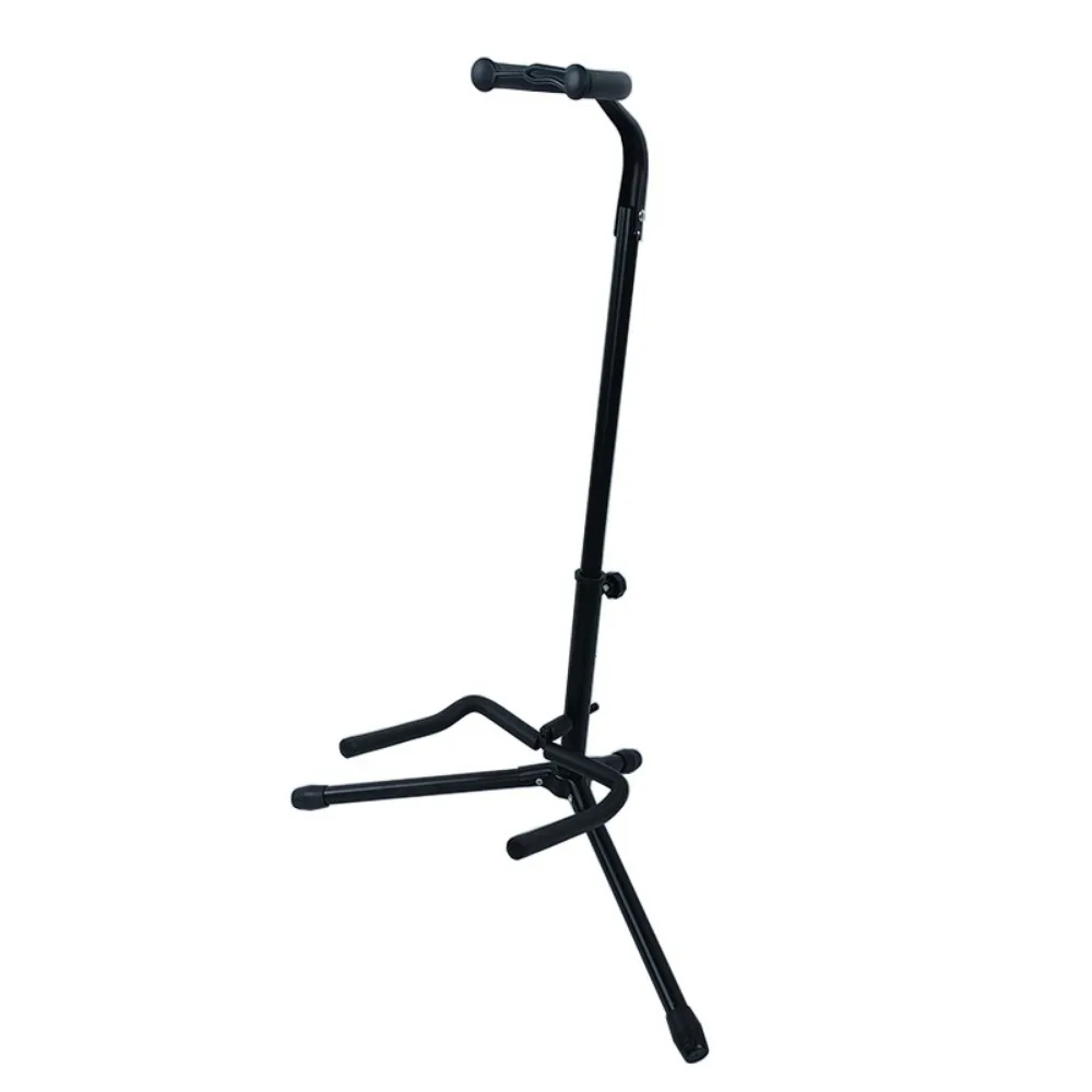 

Sturdy Steel Vertical Guitar Rack Non-slip Folding Guitar Support Adjustable Instrument Display Stand Classical Guitar