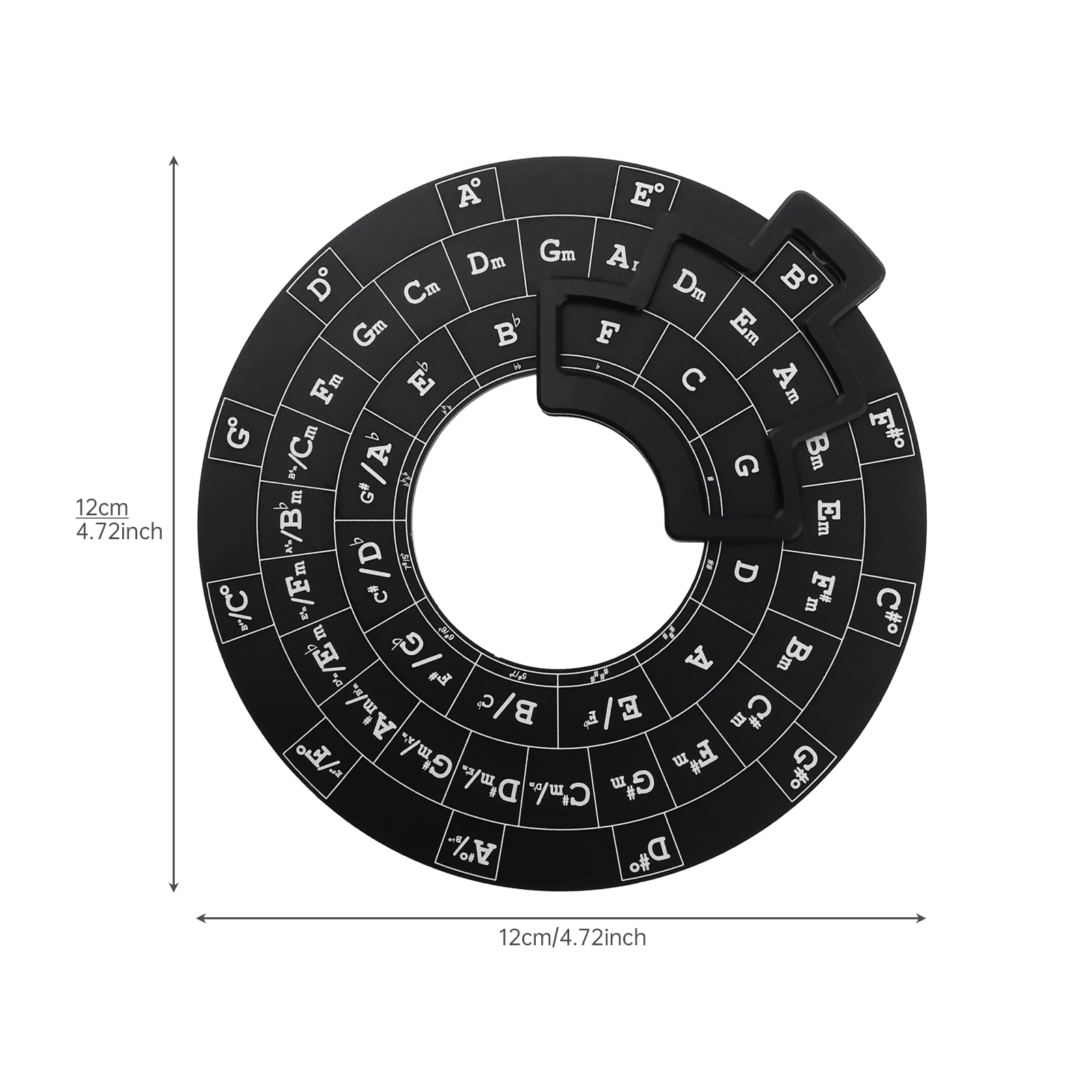 Acrylic Circle of Fifths Chord Melody Wheel Music Theory Learning Tool for Musicians Songwriting - view 2