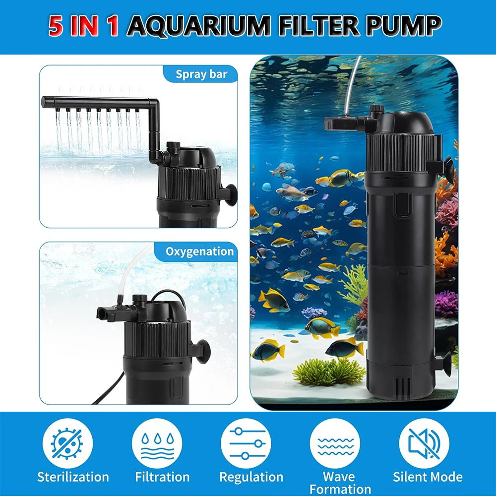 hcf-5-in-1-aquarium-uv-filter-pump-sterilization-fish-tank-pump-filter-with-replacement-sponge-smart-timing-control-uv-lamp