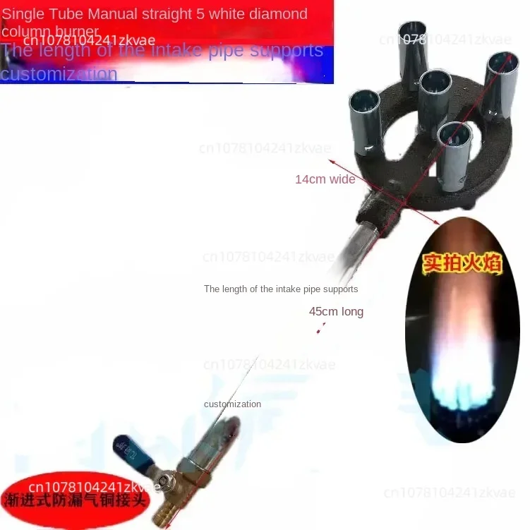 Liquefied Gas Burner,15 Hole Gas and Biogas Stove Burner,pizza Stove,cast Iron Gas Burner