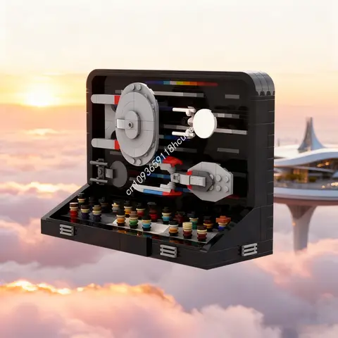 597pcs MOC Star Trek The Enterprise Collection Model Building Blocks Assemble DIY Christmas Gift Creative Toys Education Kids