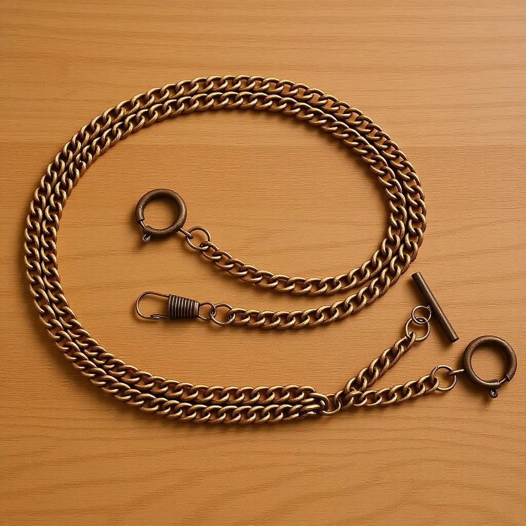 

Прочная металлическая цепочка для карманных часов с круглой пряжкой, модная декоративная цепочка для жилетов, украшение для одежды, мужские аксессуары DIY