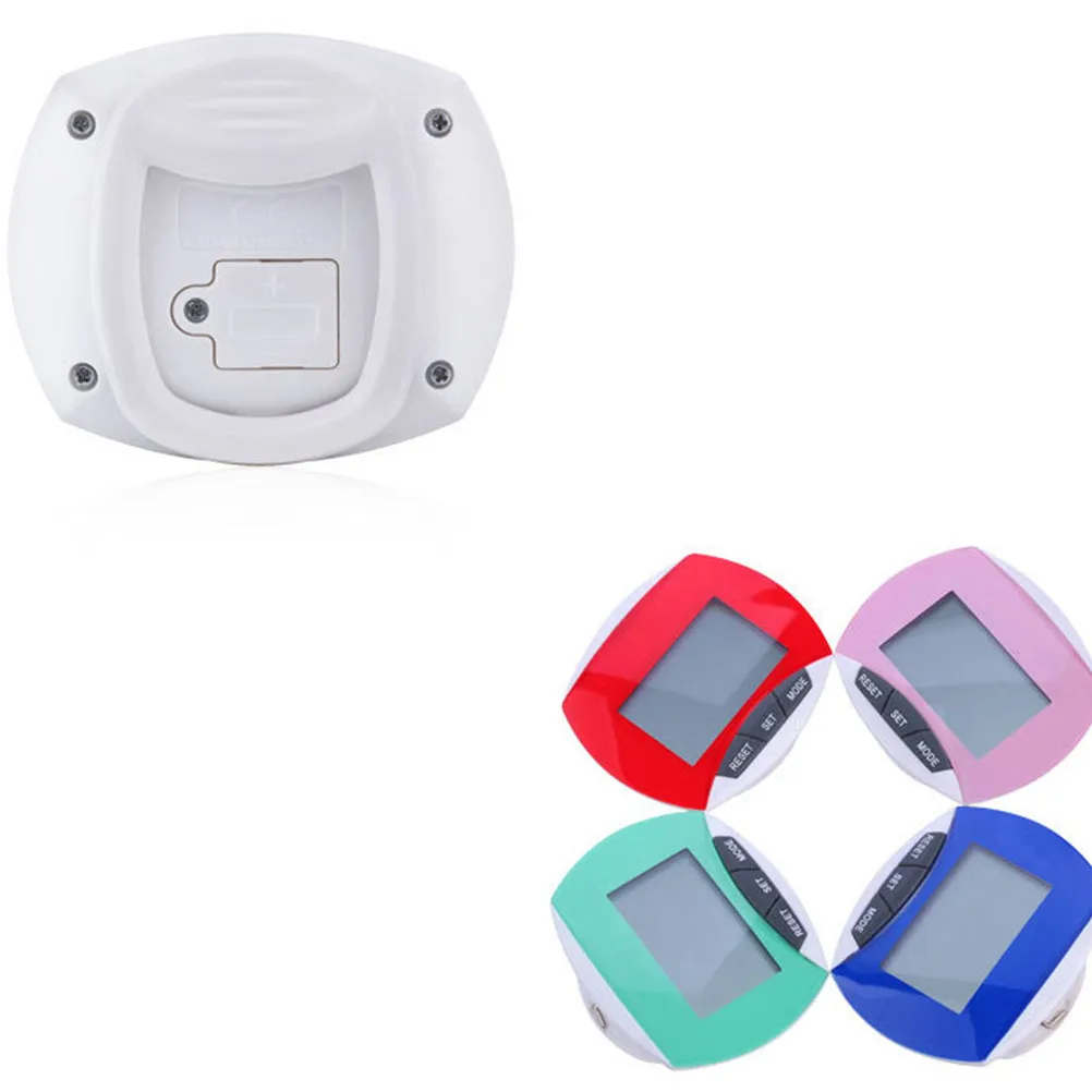 Red Portable Pedometer for Walking, Running & Fitness Tracking – Multifunctional Sports Activity Counter