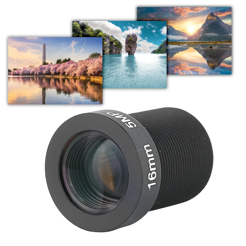 5MP 16mm HD عدسة رئيسية واحدة استبدال ملحق للكاميرا CCTV عدسة الكاميرا عدسة الكاميرا لعدسة الكاميرا الأمنية