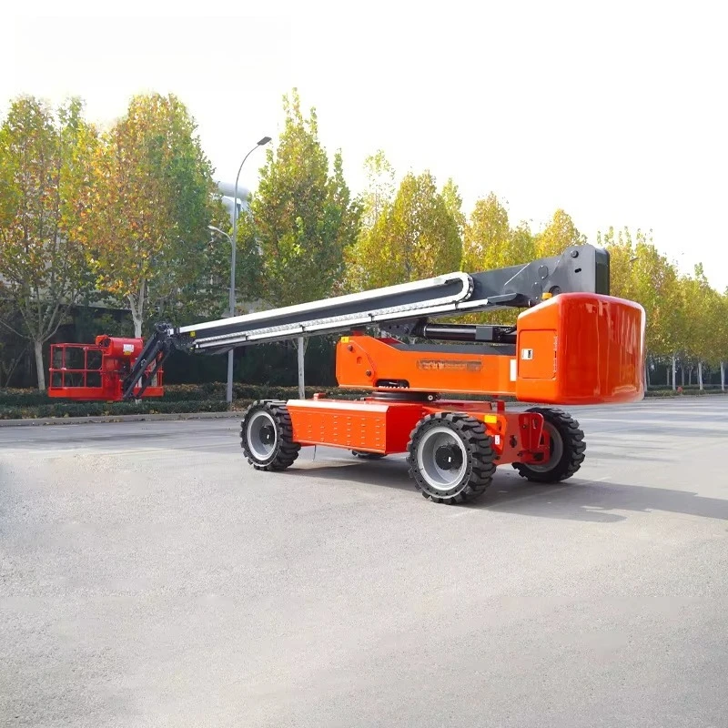 Factory 27m 29m Electric Telescopic Boom Lift Aerial Work Straight Arm Lift Equipment Towable Cherry Picker CE CERTIFIED