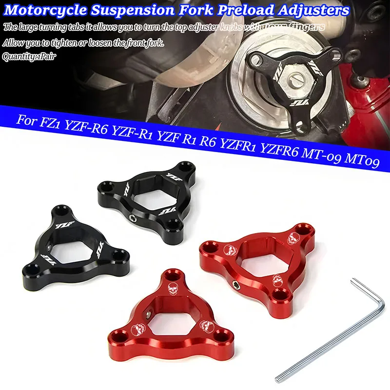 14MM Concours Motorcycle CNC Suspension Fork Preload Adjuster For FZ1 YZF-R6 YZF-R1 YZF R1 R6 YZFR1 YZFR6 MT-09 MT09