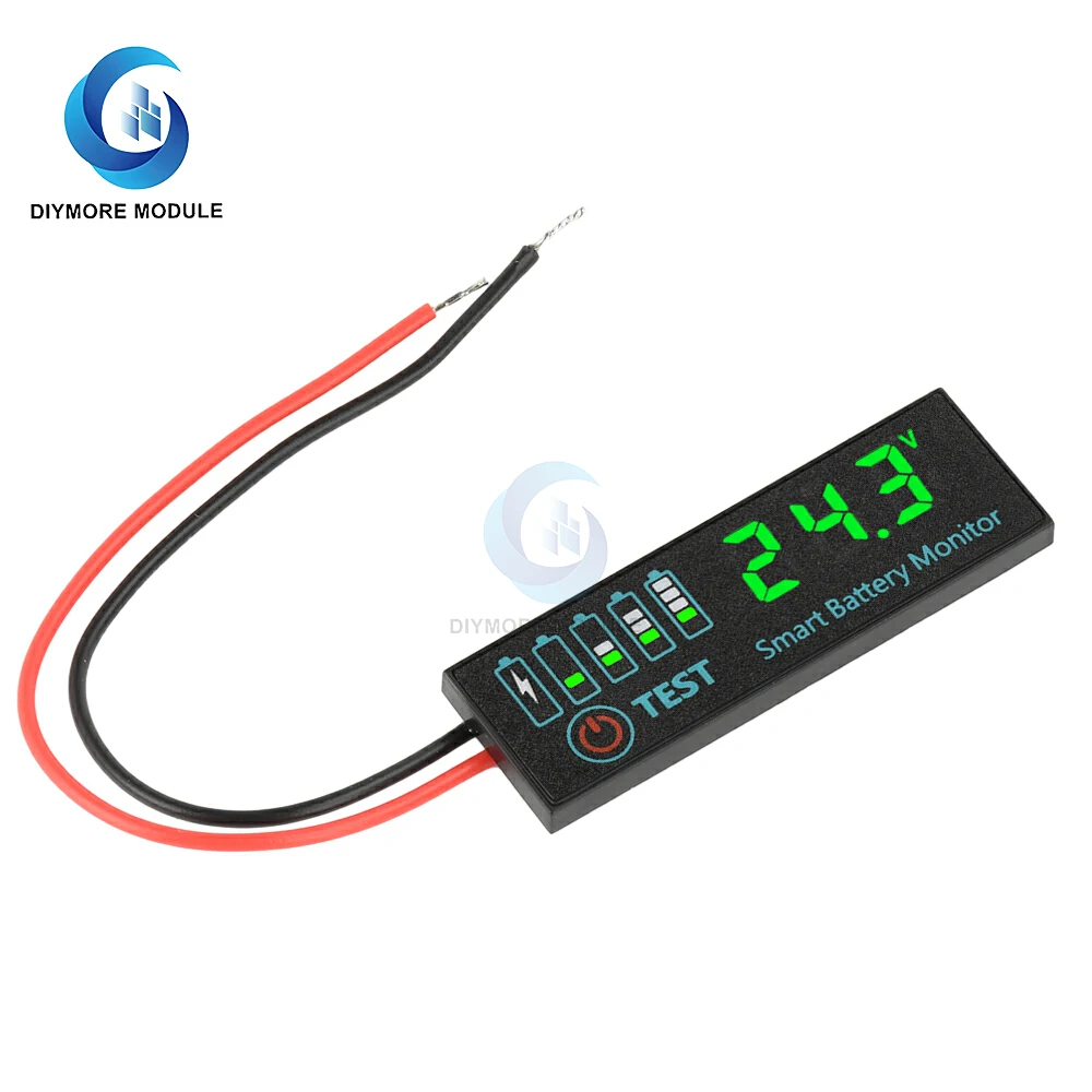 DC 7-55V 1-8S 4165 LED Indicator Voltage Charge Indicator Acid Battery Lithium Battery Universal Battery Charge Indicator Panel image 4
