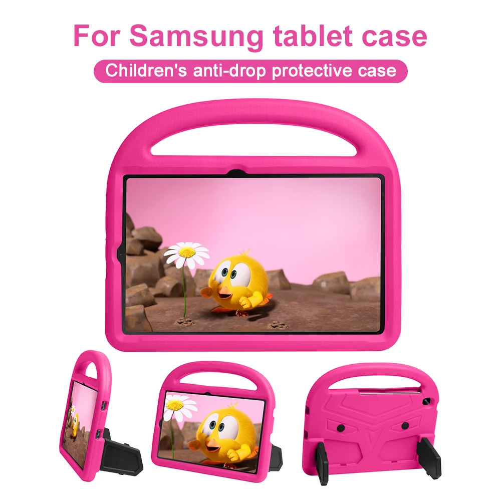 For Samsung Galaxy Tab S6 Lite 10.4 A8 10.5 A9 8.7 A9 Plus A9+ 11 Tablet Case Cartoon Sparrows Handheld EVA Kids Tablet Cover