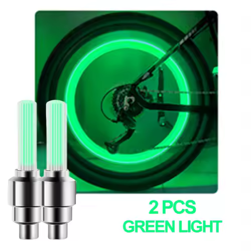 LED Bicycle Valve Light, Neon Bicycle Spoke Light, Bicycle Tire Valve Light, Night Riding Warning Light Bicycle Accessories - Image 14