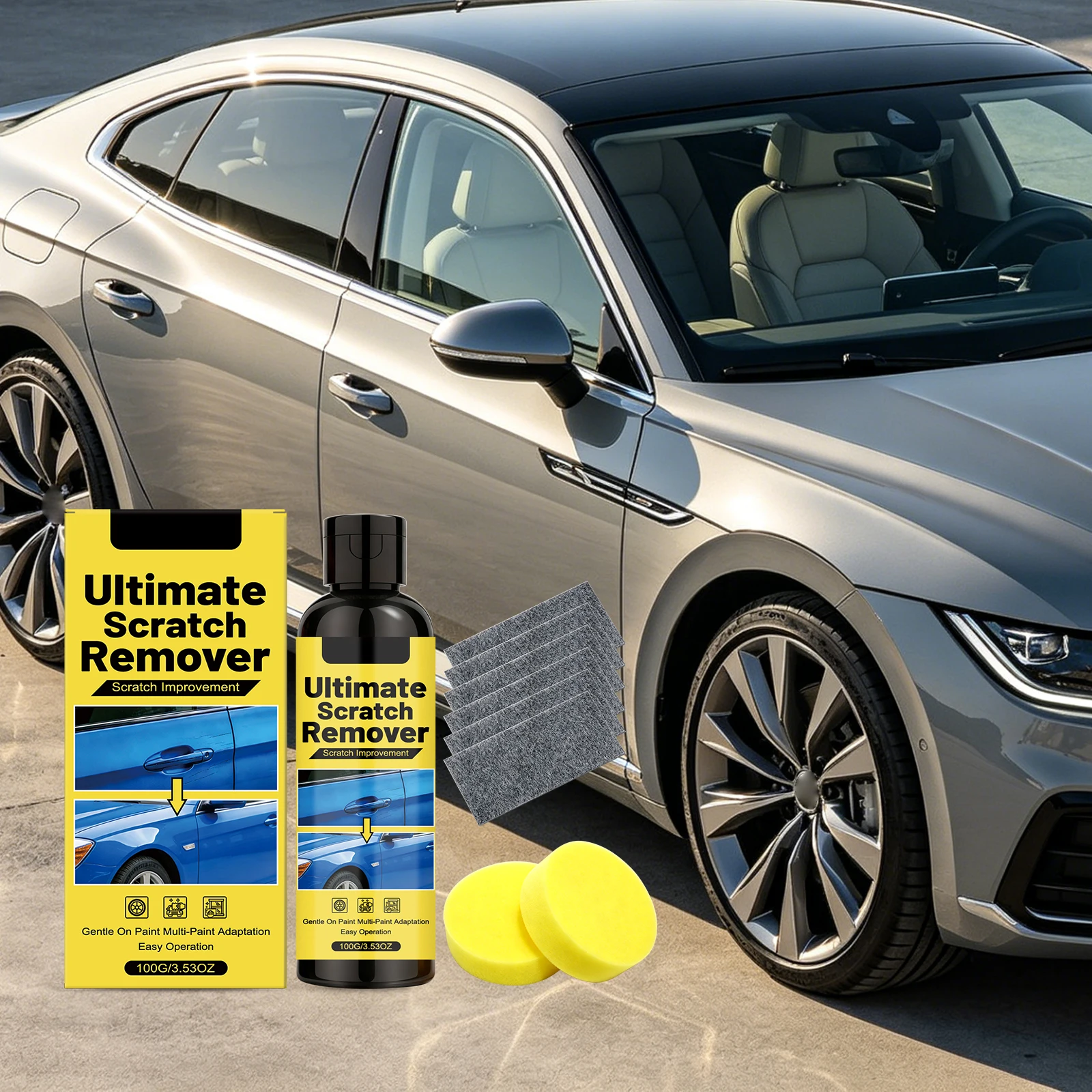 

Easy Use Car Scratch Repair Kit Universal Paint Restorer Scratch Stain Removal Home Sedan Auto Exterior Surface Polishing Cream