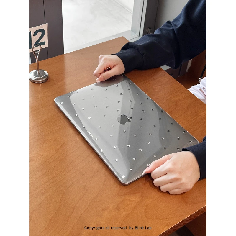 Ins Gradual Star Laptop Case For Macbook Neo 2026 A3404 New Air Pro 13 14 15 16 M1 M2 M3 M4 M5 Chip For MacBook Protective Cover
