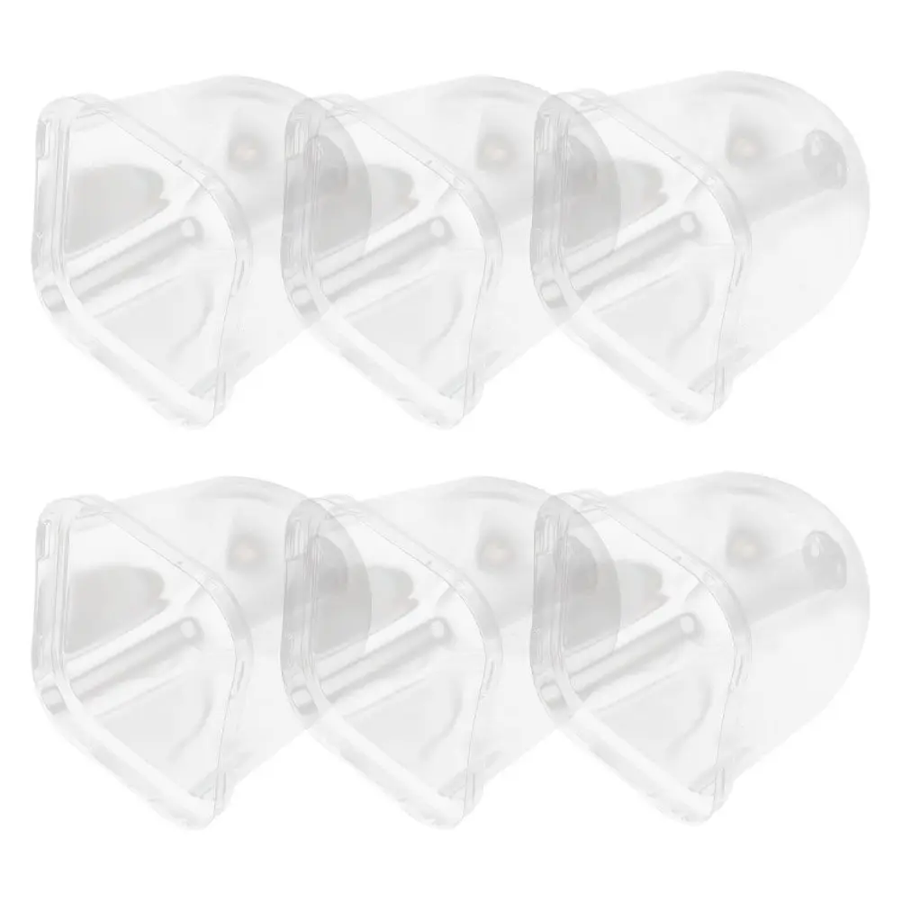 6Pcs Square Plant Nursery Pot Covers Seedling Dome Cloche Transparent Indoor Outdoor Garden Propagation Dome for Winter Plants