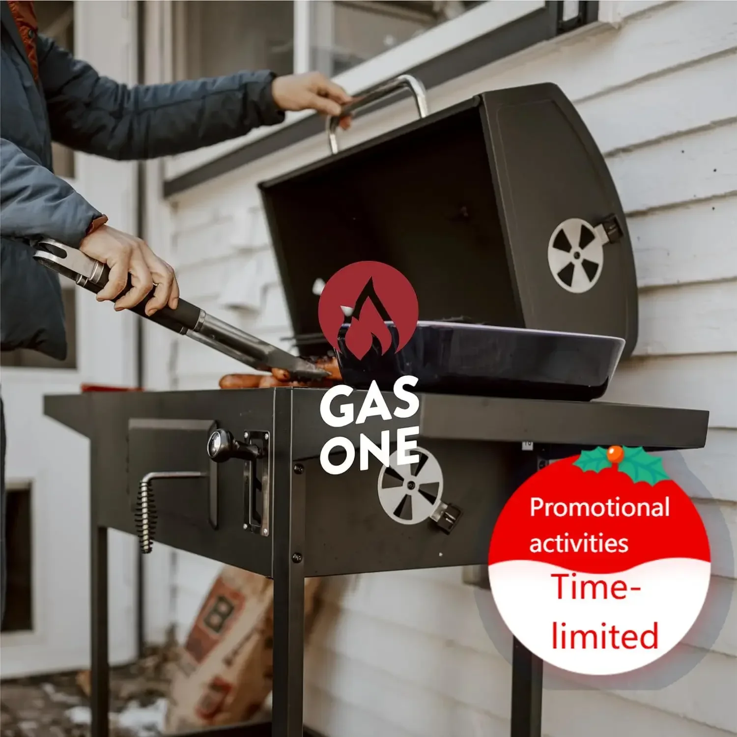 

GasOne Charcoal Grill CGS-24A – 24-inch BBQ Charcoal Grill – Outdoor Charcoal Smoker with Multiple Tier Heat Control – for Campi