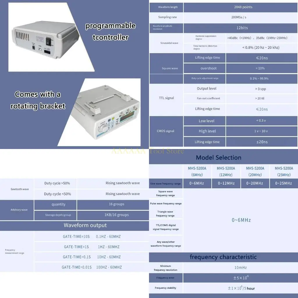 A2BE Double Channel Arbitrary Waveform Generator for Educational and Research Purpose
