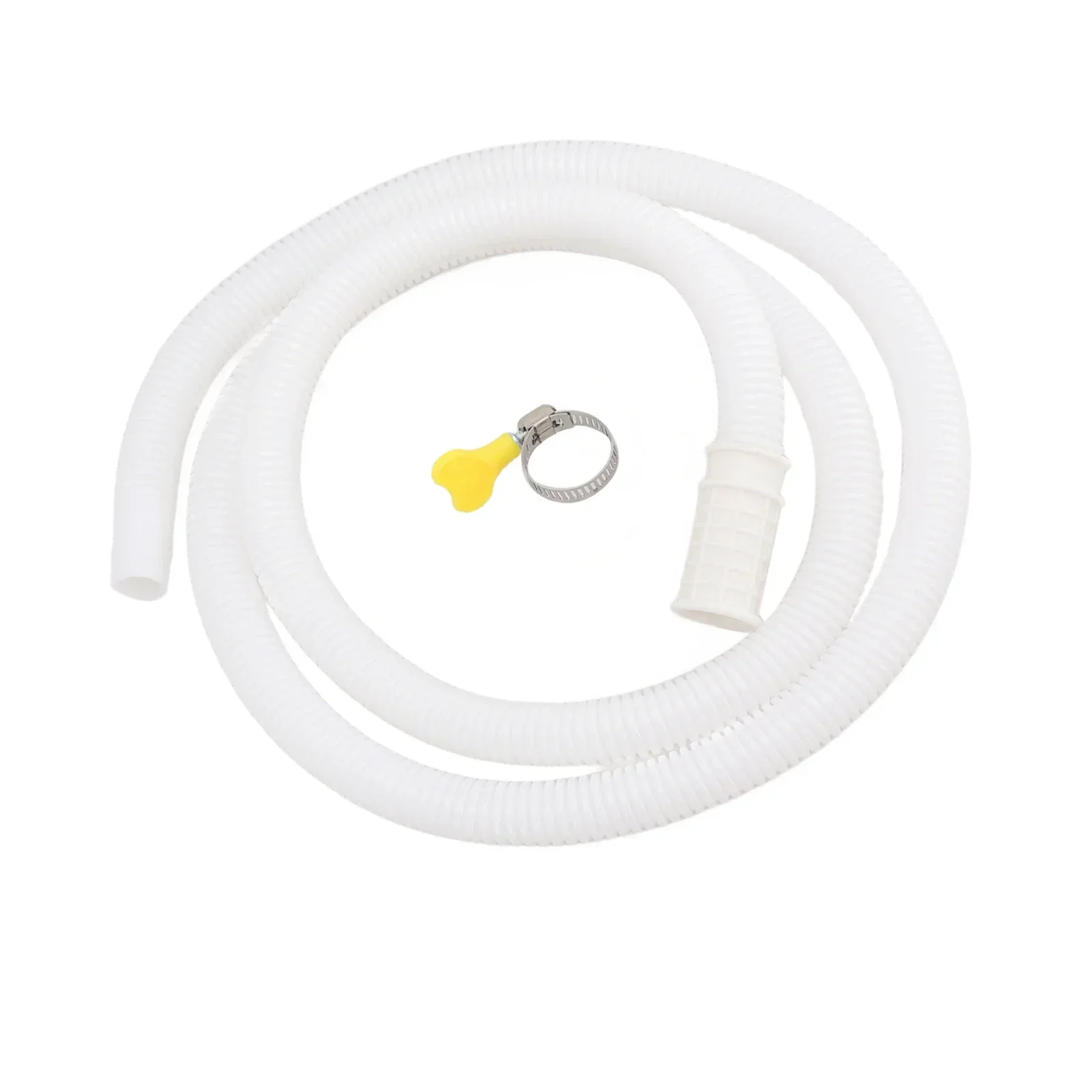 

Hose Water Inlet Pipe White 1.5M Air Conditioner Drain Hose Fittings TPE W/ Stainless Steel Clamp Washing Machine