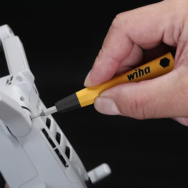 Wiha 44624 Micro-bit Set 40 in 1 Magnetic Electrostatic Dissipative Screwdriver Bit Set with Extension Rod Z6901C4 Safe Storage