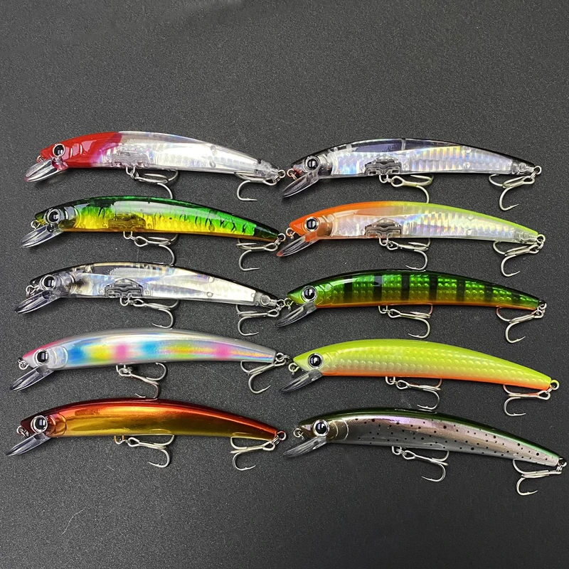 Señuelo Minnow flotante para agua salada, trucha y lubina – Jerkbait - imagen 3