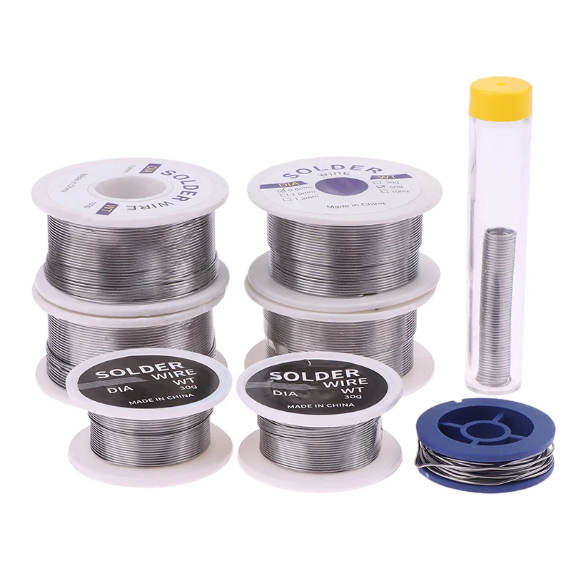 8g 15g 30g 50g 100g 0.8mm 1.0mm Soldering Tin Wire Tin Melt Rosin Core Solder Soldering Wire Roll No-clean FLUX