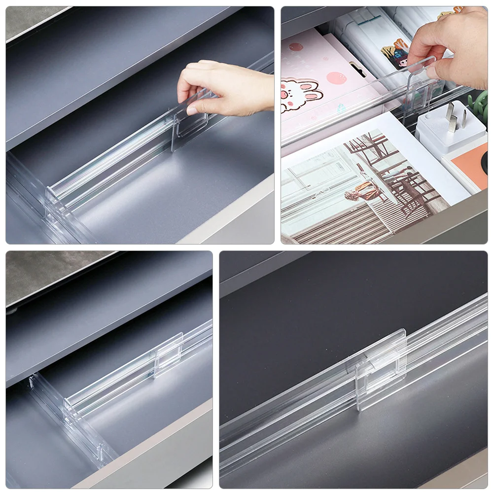 

2pcs Adjustable Divider Boards Drawer Organization Tool For Socks Underwear Ties Belts Scarves Flexible Home Drawer