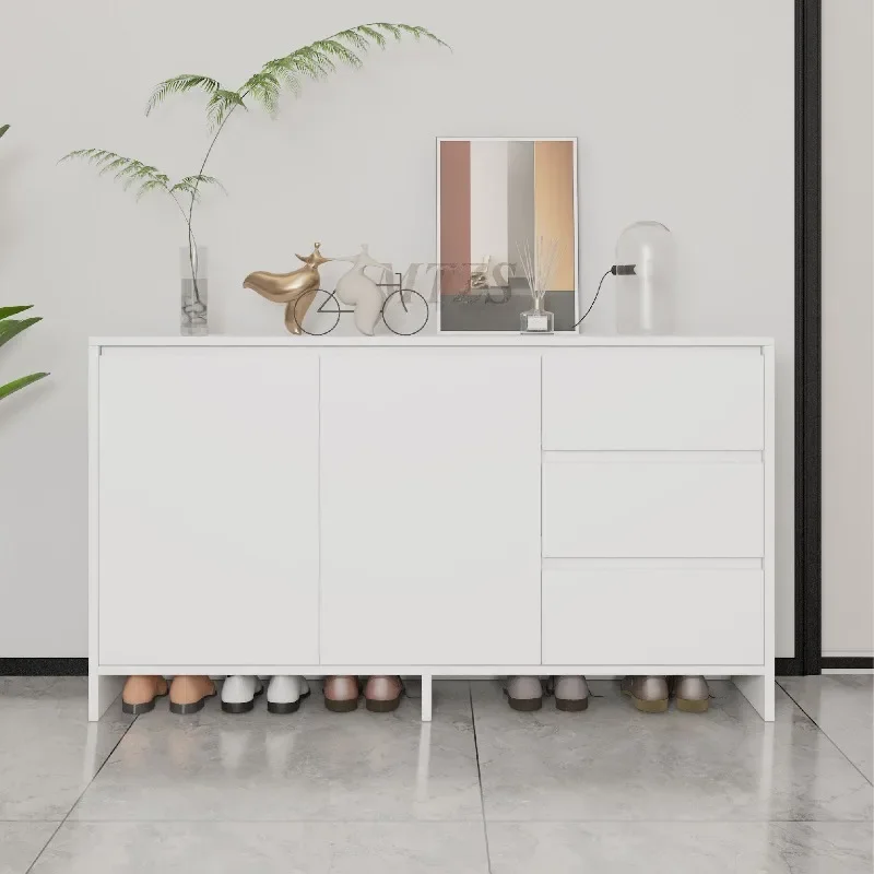 Solid wood shoe cabinet household indoor entrance multi-layer entrance integrated modern simple corridor storage locker