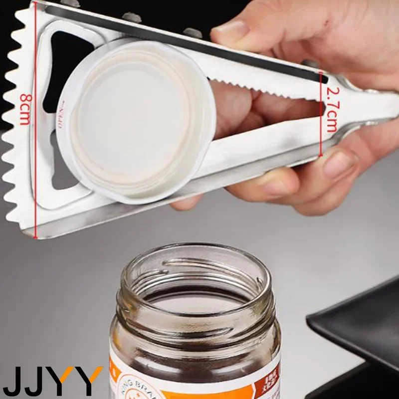 Multifunctional Beer & Cola Can Opener with Bottle Opener and Fish Scale Scraper - Non-Slip Grip Essential Kitchen Tool
