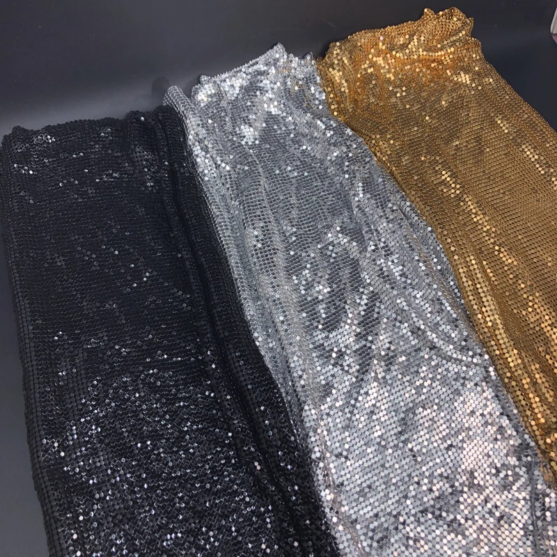 48x160cm Sparkly  Metallic Fabric Cloth Sequined Craft Fabric Cuttable for Making Clothing/Bag /Shoes/Pet Clothing Accessories