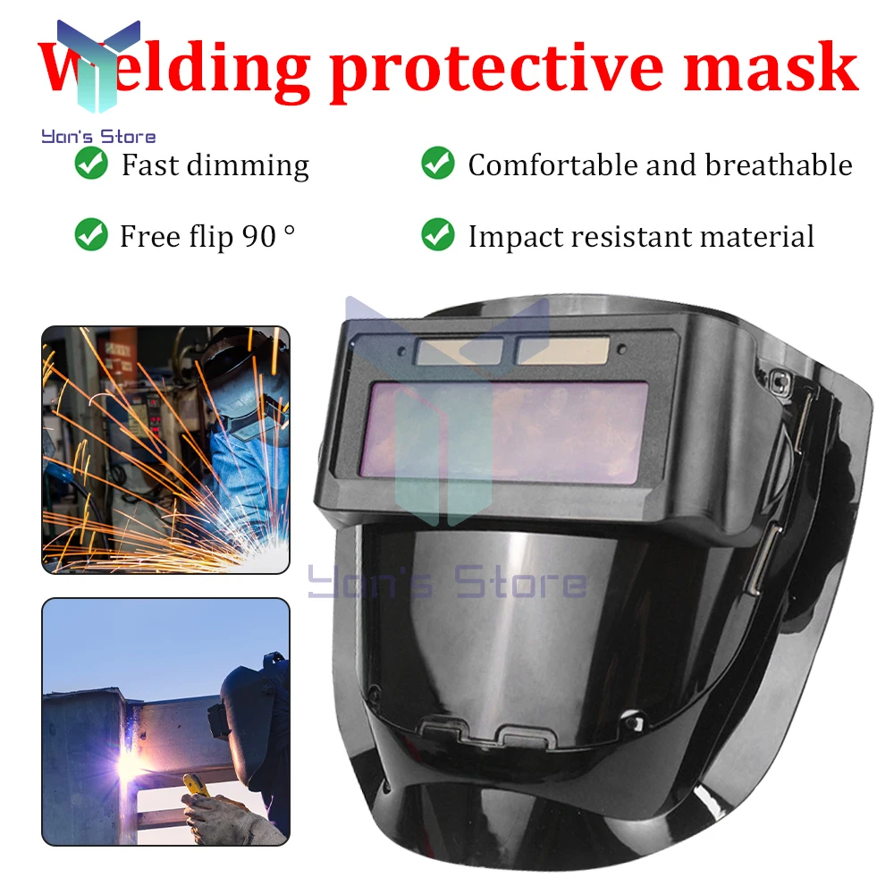 

Auto Darkening Helmet Removable Headlight Electric Welding Mask Helmets Welding Lens Caps for Welding Machine Professional