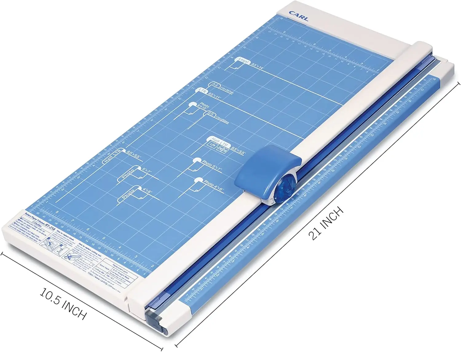 Professional Rotary Paper Trimmer, 18-Inch, Precise Cuts with Carbide Blade and Rail Mechanism