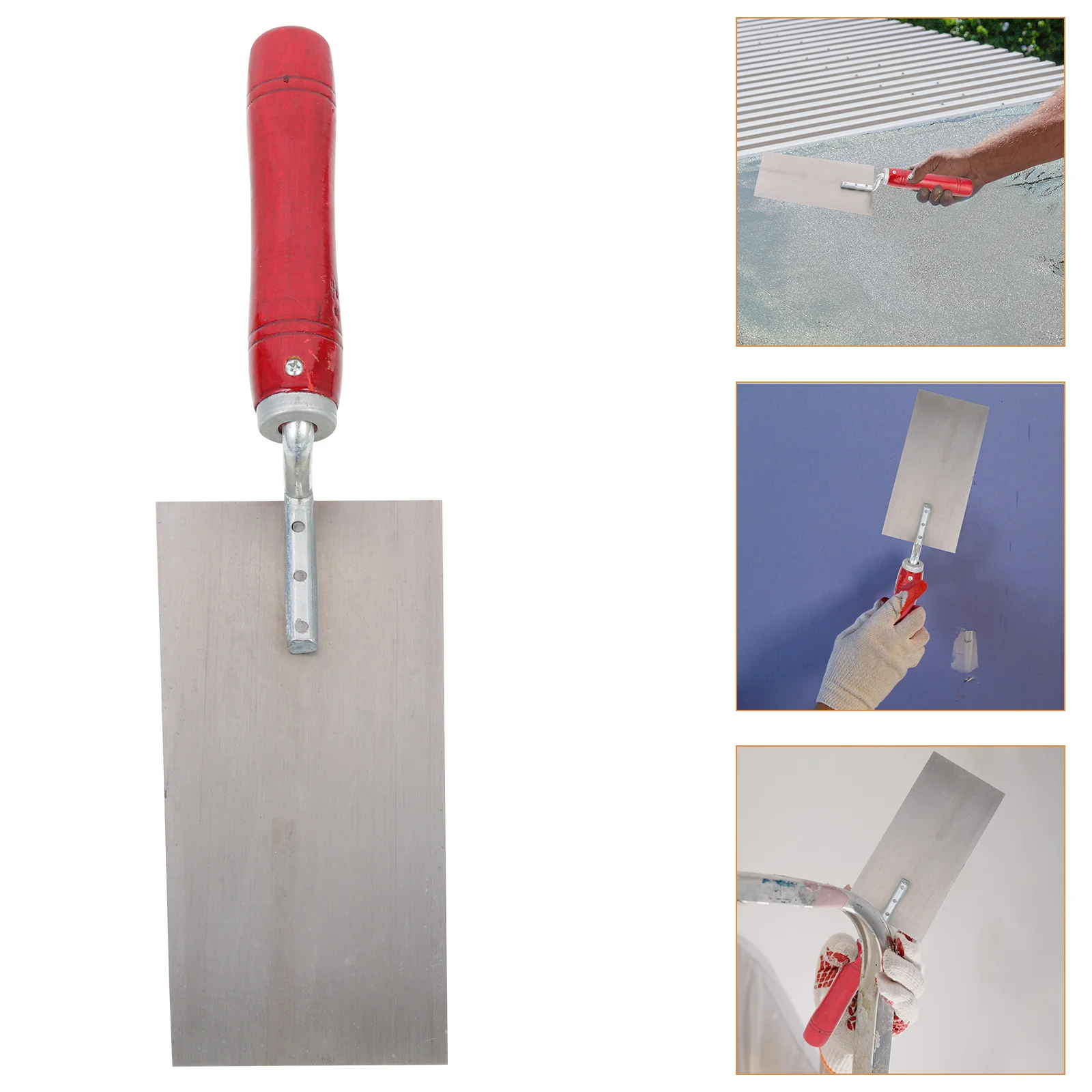 

3pcs Masonry Trowel Wooden Handle Stainless Steel Blade For Cement Plaster Mortar Finishing Putty Cutter Construction Spatula