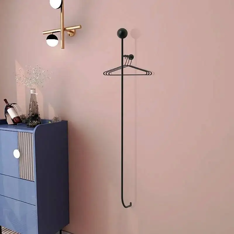 Entrance Clothes Rack Minimalist Wall Hanging Metal Gold Clothes Rack Aesthetic Place Saving Colgador De Ropa Home Eccessories