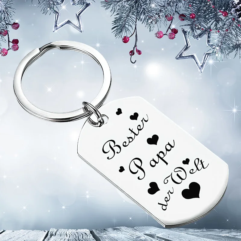Брелок для ключей, подарок на день отца, Рождество, день рождения, Bester Papa Der рант