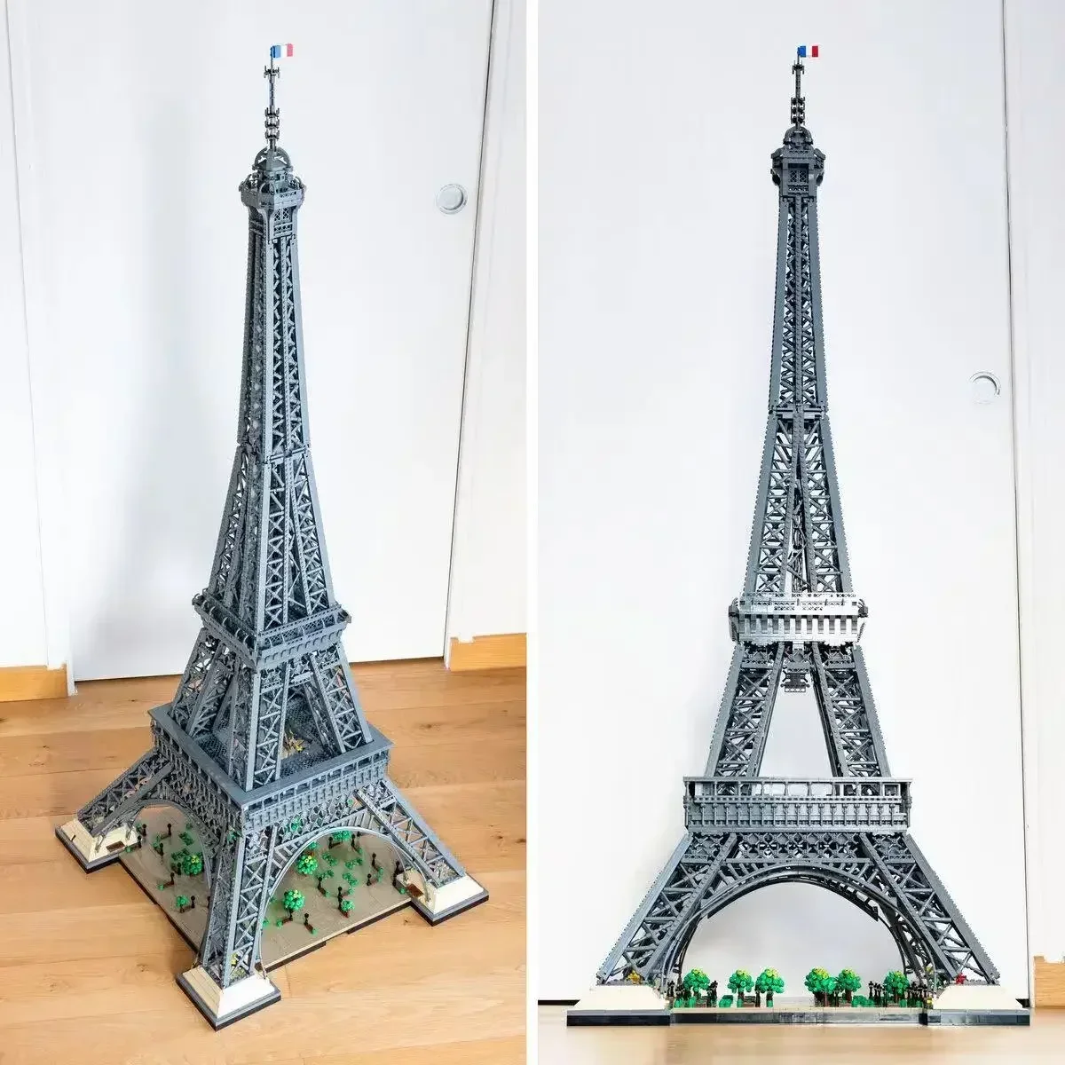 Décennie s de construction d'architecture de renommée mondiale pour adultes, tour Eiffel de 1.5m de haut, jouets en briques, cadeau, 10307, 10001 pièces, nouveau