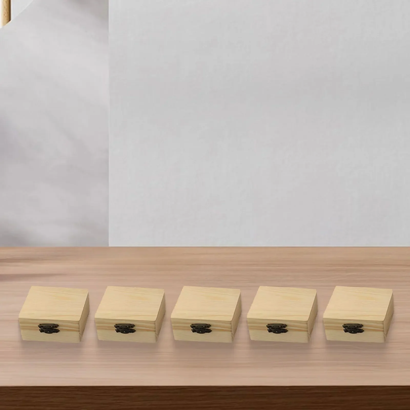 

Flip Design Wooden Jewelry Box Versatile Use DIY Projects Elegant Storage Children Craft Storage Box Wooden Jewelry Box