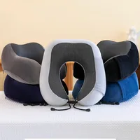 U Shaped Memory Foam Neck Pillows Soft Travel Pillow Massage Neck Pillow Sleeping Airplane Pillow Cervical Healthcare Bedding