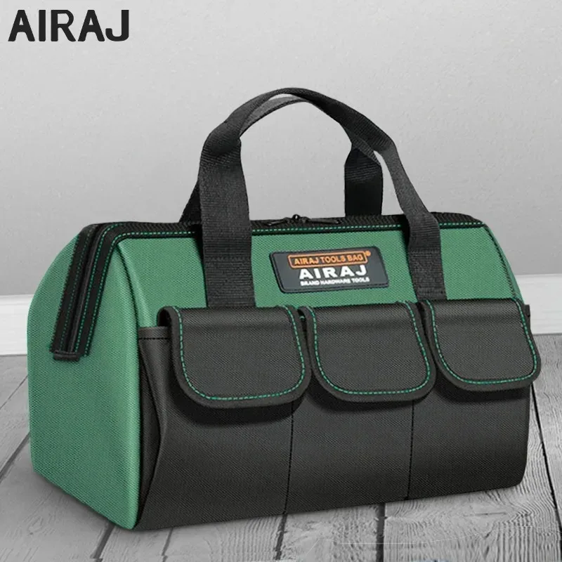 AIRAJ 13 Inch Tool Bag Electrician Multifunctional Strong Durable Oxford Thickened Woodworking Storage Portable Handheld Bag