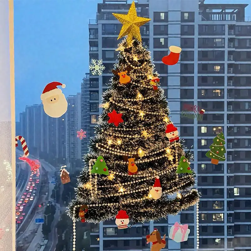 Space Saving Christmas Tree Led Wall Light Window Decoration Light DIY Light-up decorative lights
