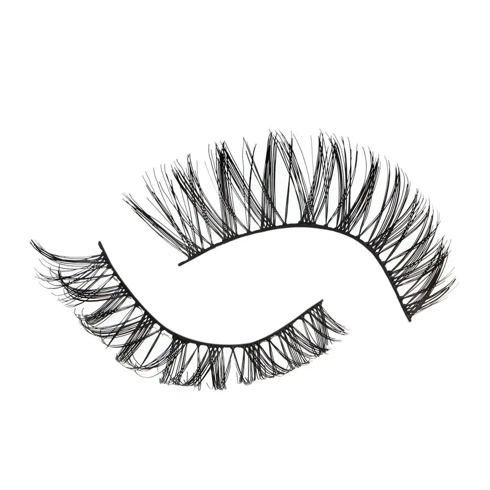 5 pares de maquiagem macia cruz natural cílios extensão preto artesanal cílios postiços
