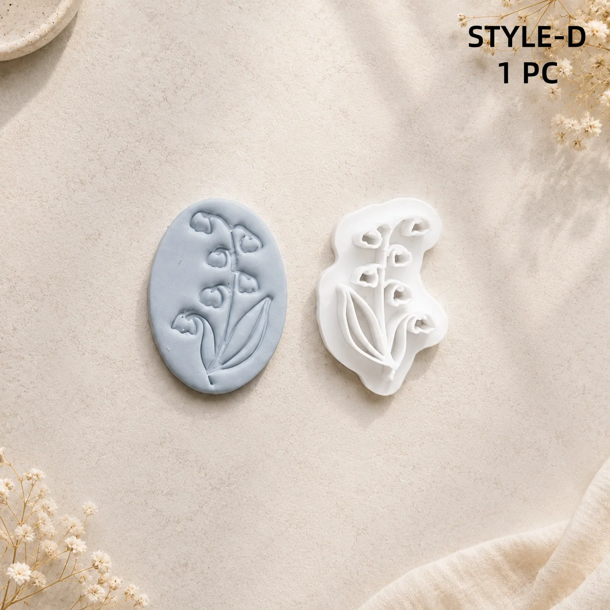1 Stück Schmuckherstellungs-Set Blumen-Prägeformen Weiche Keramik Polymer-Ton-Schneider Rosen-Karneol-Ohrringe Ornamente Tonform – Detail 11