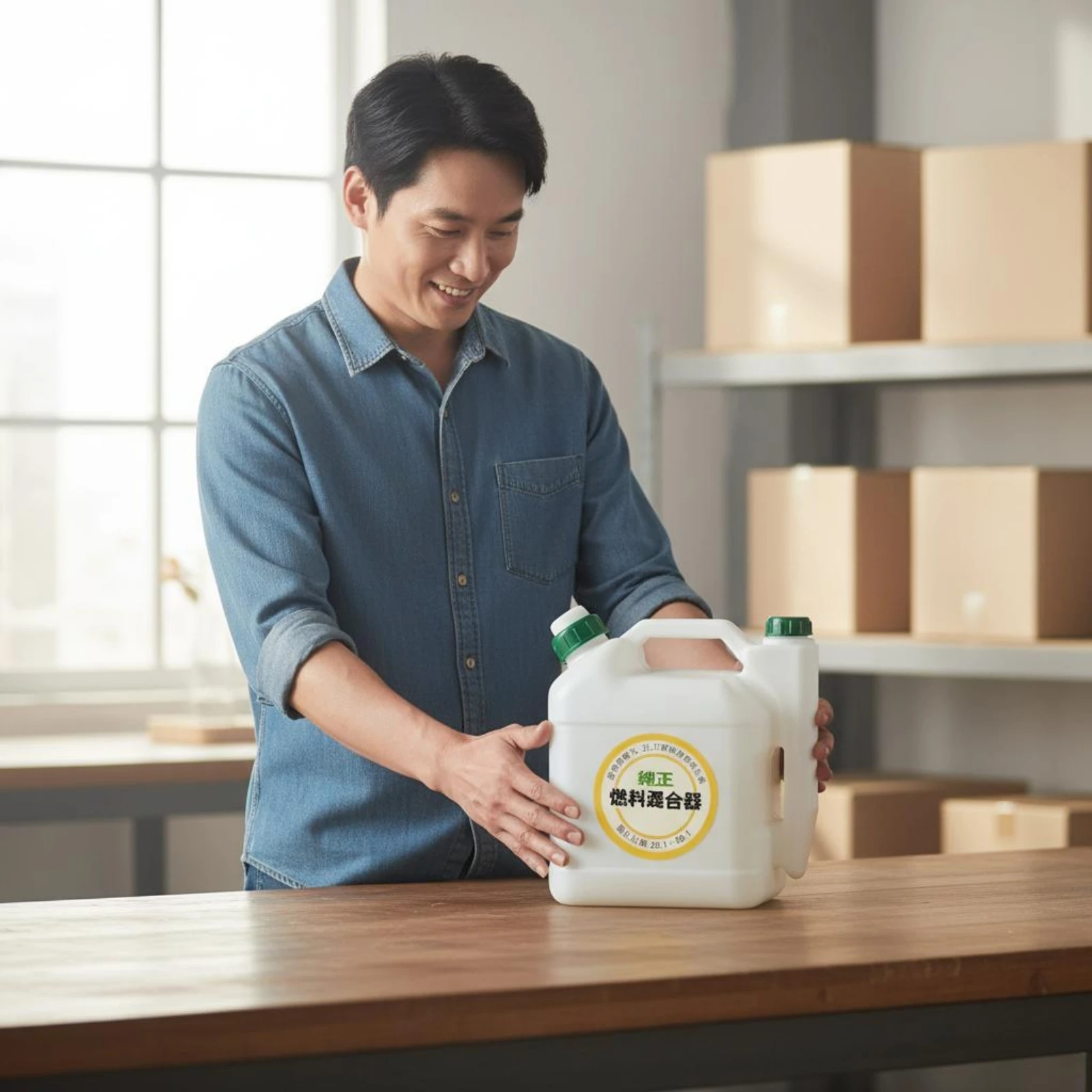2-Stroke Oil Mixing Bottle Precise Measurement 2-Cycle Gas Mixing Can Wood Cutter Gas Combine Bottle Multi-Unit Markings