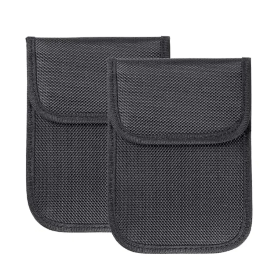 

2PK Faraday Bag for Key Fob 4''X5.5'' Faraday Cage Protector Car RFID Signal Blocking Anti-Theft Pouch Anti-Hacking Case Blocke