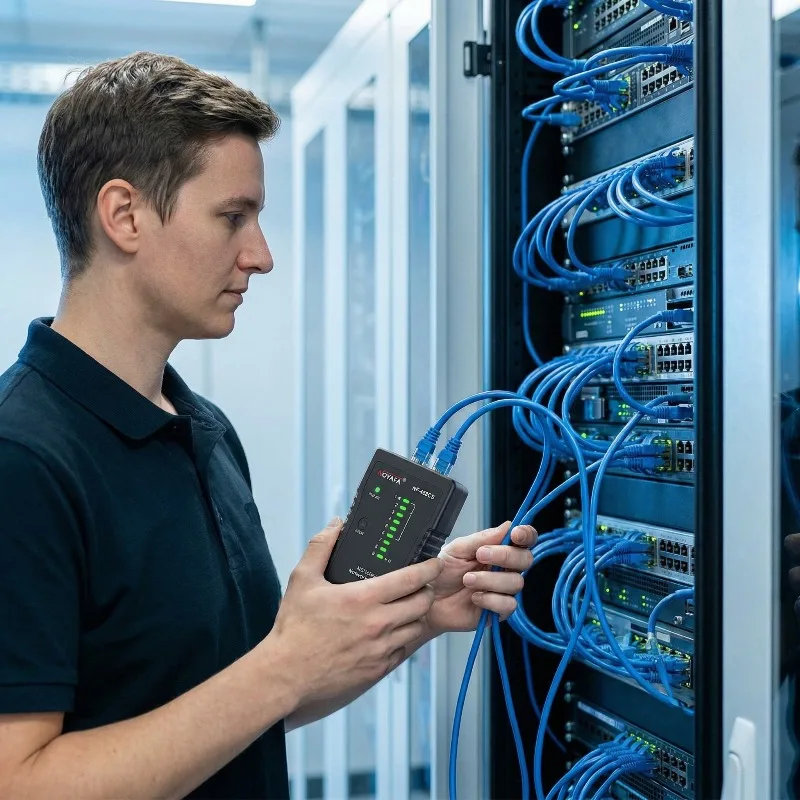 

NF468CS Профессиональный тестер сетевых кабелей с защитой от перегрева POE, однопортовый, с питанием от батареи, 60В, безопасный локатор линий