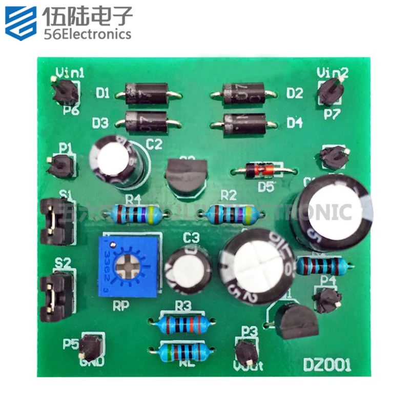 DC Regulated Power Circuit DIY Welding Kit Power Supply Module PCB Board Electronic Kits