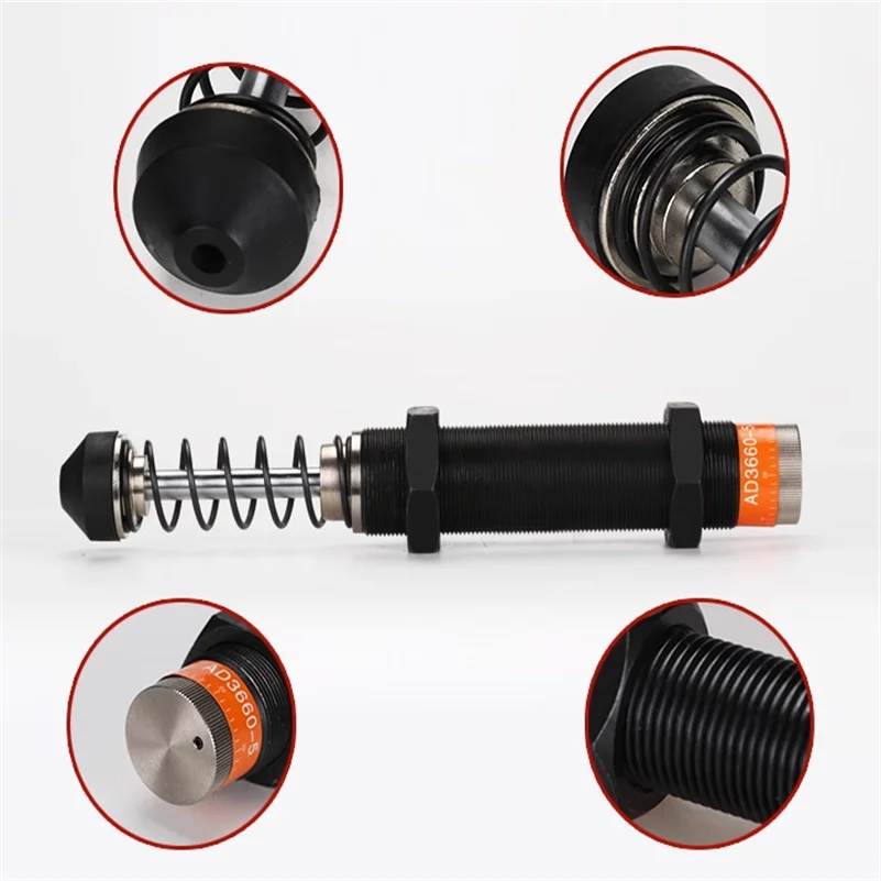 Adjustable AC Series Cylinder Oil Pressure Buffer Shock Absorber Damper Oil Shocks AC0806 TO AC1425 Medium Speed