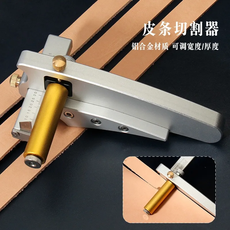 DIY Leather Belt Strap Cutter Adjustable Thickness Leather Strip Cutting Tool For Leather Craft Making