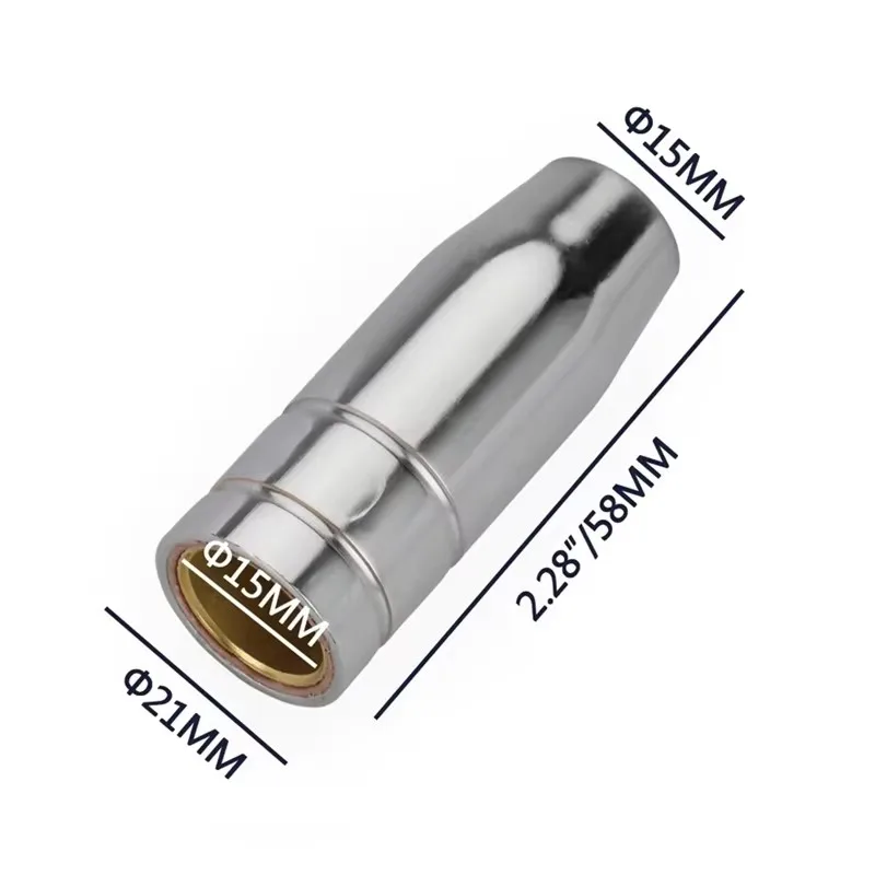 테이퍼 코니크 실린더 가스 그립 깍지, Mig Mag 용접 토치, Mig 용접기 소모품, MB 25 25AK, 1 개