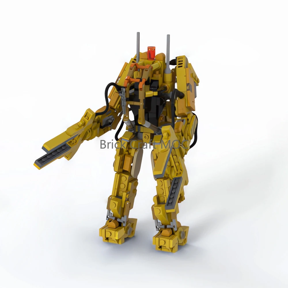

MOC-129373 Industrial Exoskeleton Building Blocks Set - Mini Power Loader Mecha Model Kit for Adults Collection